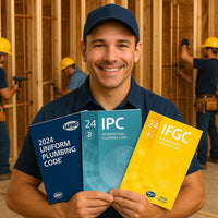 Ultimate Plumbing Codebook Kit – 2024 IPC, UPC, and IFGC | Latest International Plumbing Code, Uniform Plumbing Code, and Fuel Gas Code Set