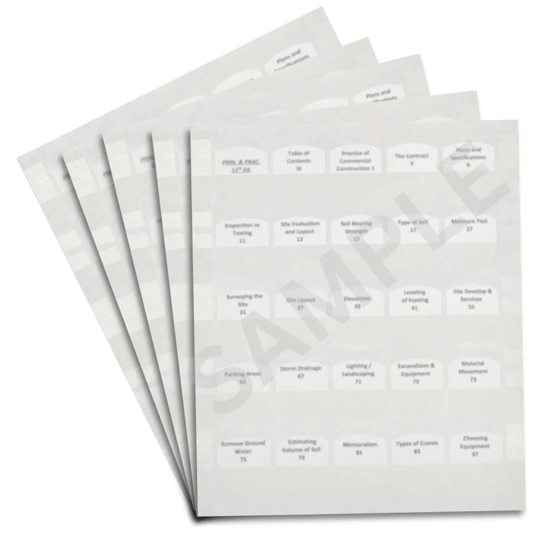 Arizona NASCLA Accredited Commercial General Building Contractor Examination Book Package Pre Highlighted and Tabbed