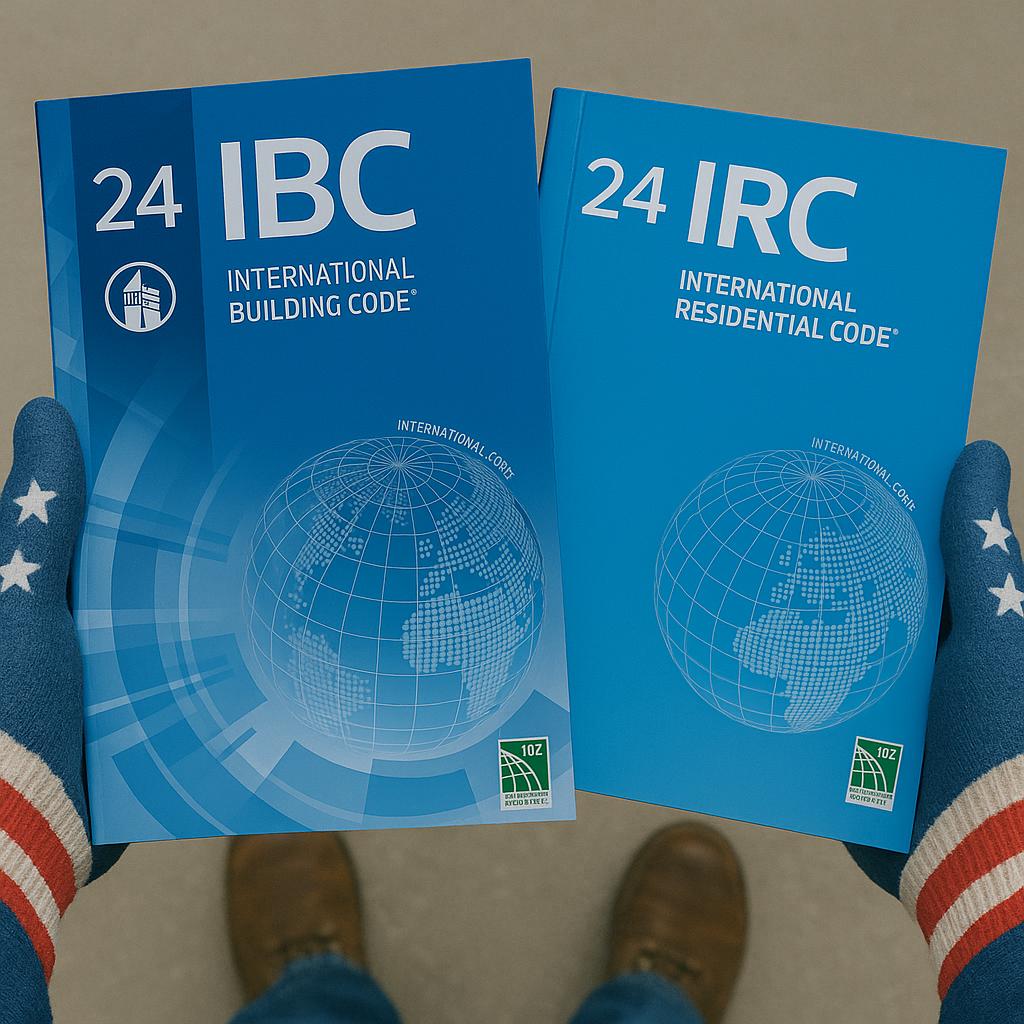 Libro de códigos de construcción y residencial de 2024 (IBC + IRC): recurso esencial de ICC para contratistas y preparación de exámenes.