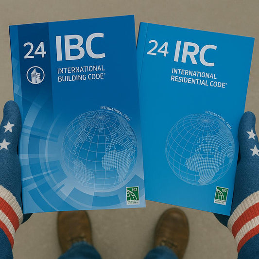 Libro de códigos de construcción y residencial de 2024 (IBC + IRC): recurso esencial de ICC para contratistas y preparación de exámenes.
